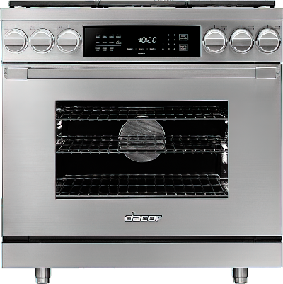 Dacor HDER36SNG Heritage Series 36 Inch Freestanding Dual Fuel Range w –  Appliance Store Discount