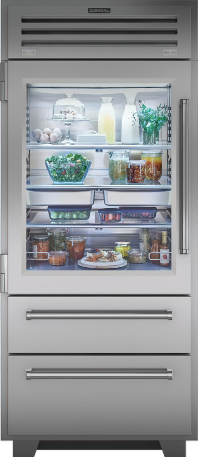 Sub-Zero 48 PRO Refrigerator/Freezer with Glass Door (PRO4850G)